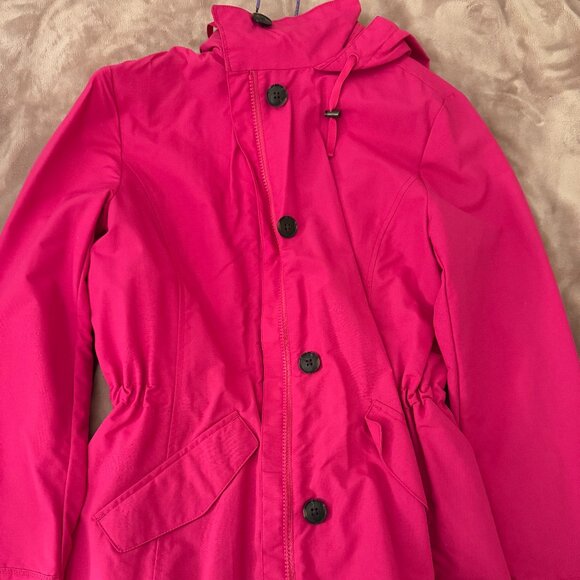 Land's End Pink Raincoat - Picture 1 of 3